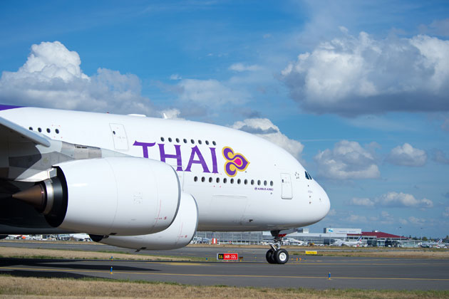 1月飛曼谷，搭泰航A380來回$1,305咋！