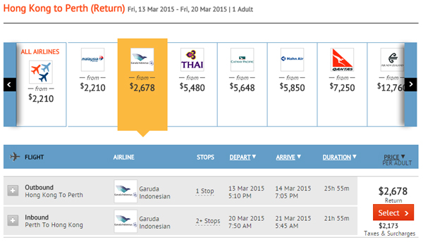 嘉魯達航空Last Minute平飛澳洲，來回珀斯、墨爾本HK$2,678起，3月31日前出發
