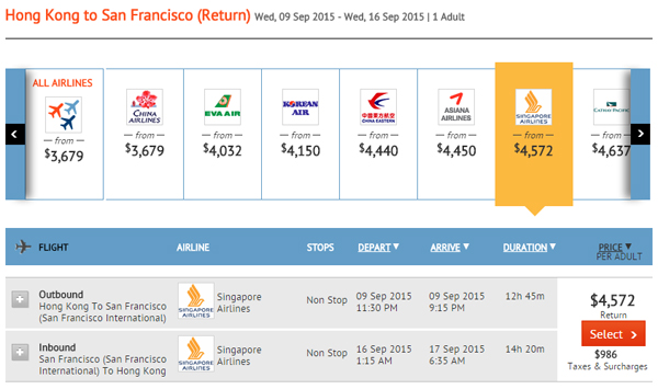 罕平！新加坡航空直航三藩市，來回$4,572起，9月30日前出發