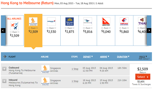 淡季散貨！新加坡航空飛澳洲來回$2,509起，可OpenJaw及免費停新加坡，8月31日前出發