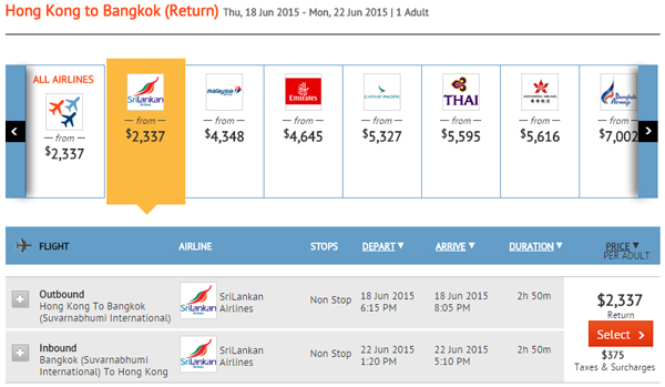 享受高一等！斯里蘭卡航空商務艙來回曼谷$2,337起，6月30日前出發
