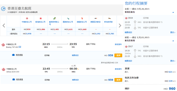 超Last Minute劈！中華航空來回台北、高雄連稅$957起，6月28日前出發