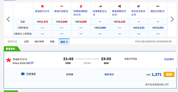 抵過廉航！香港航空暑假來回曼谷$899起，8月31日前出發