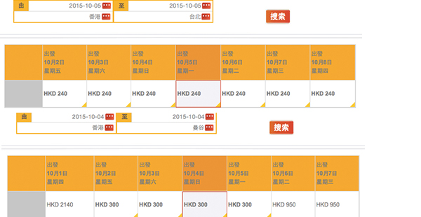 嘩！竟然！香港航空單程飛台北$240、曼谷$300起，10月2至10日出發