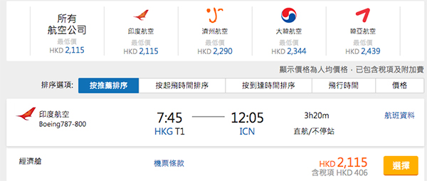去搵Oppa！印度航空二人同行來回首爾$1,709起，12月31日前出發