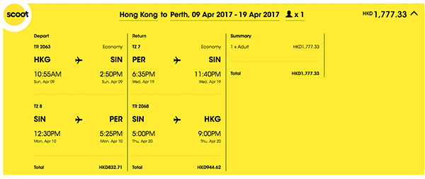 嘩！超平！震撼價，飛澳洲！虎航+酷航香港來回珀斯/悉尼/墨爾本/黃金海岸$892起，5月30日前出發
