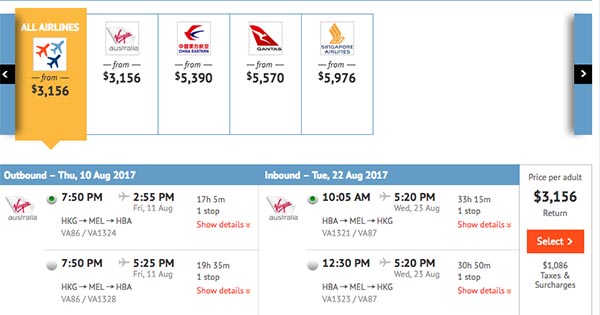 超正！追南極光！維珍澳洲航空香港來回霍伯特$3,156起！11月30日前出發