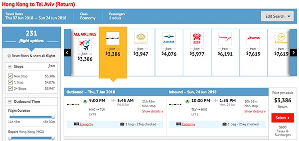 癲價！史上最低！以色列航空直航來回特拉維夫$3,278起，6月30日前出發！