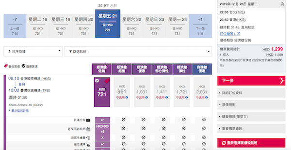 【台灣】激抵！台灣全線航點千三有找！中華航空來回台北/台中/高雄/台南$650起，包30kg行李！10月31日前出發