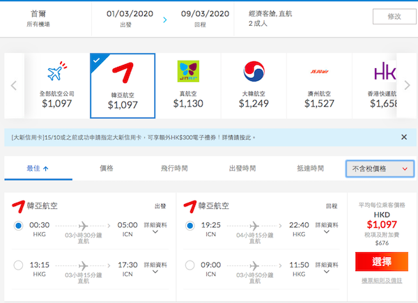 【首爾】韓亞再劈！哈韓首選！韓亞航空香港來回首爾$1,097起！2020年3月31日前出發