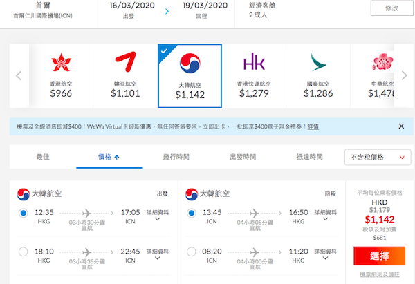 【首爾】哈韓喇！大韓筍減！香港來回首爾$1,142起！3月31日前出發