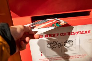 Rovaniemi, Lapland, Finland - February 29, 2020: letter ready to be sent from Santa Claus Village in Rovaniemi.