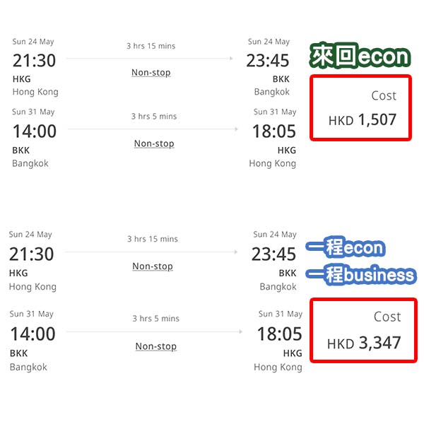 【曼谷】可自由搭配艙等！阿聯酋航空來回曼谷連稅$1,507起，econ拼business連稅$3,347起！2026年1月至6月出發